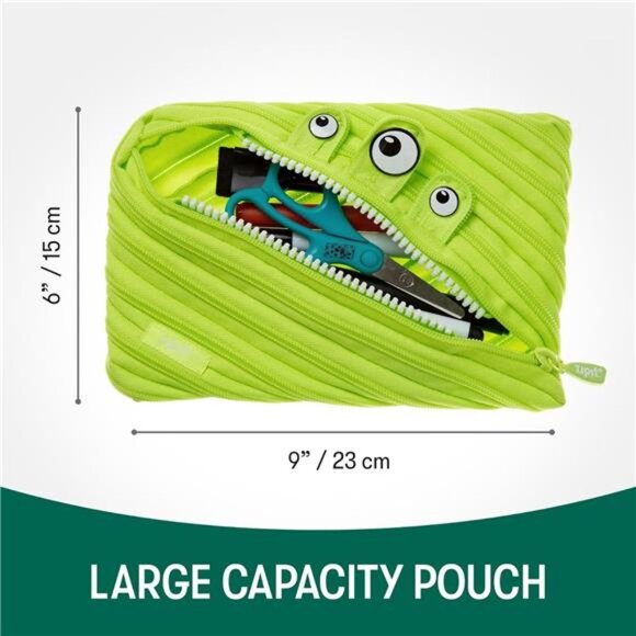 Monster Large Pencil Case for Boys, Cute Zipper Pouch for Kids Girls and - Picture 2 of 7